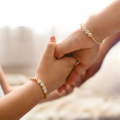 mother and daughter matching bracelets